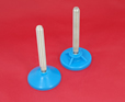 Adjustable Levelling feet - 24mm stem with blue anti-bacterial bases